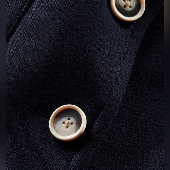 Veronica Beard Grover water repellent cotton dickey coat navy multi NWT - Picture 6 of 11